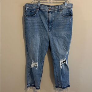 Express mom Jean super high rise size 18
